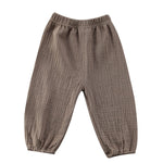 BULINGNA Cute Toddler Kids Baby Boy Girl Casual Eelastic Harem Long Pants Bloomers (Coffee, 2-3 Years)