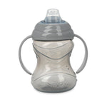 Nuby 3 Piece No-Spill Grip N’ Sip Cup with Soft Flex Spout, 2 Handle with Clik It Lock Feature, Neutral,10 Ounce