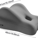 Butt Cushion for Couples Memory Foam Pregnancy Pillow Waterproof & Portable Cushion with Washable Cover for Intimacy Support Prone Pillow Adult Waist Cushions on Bed for Sitting Lying Dark Gr