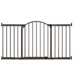 Ingenuity Decorative Extra Wide Baby Gate & Dog Gate, 44"-72" Wide, 36" Tall, Hardware Mounted, Install in Hallways, Bottom of Stairs, or Large Openings - Bronze