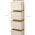 3 Sprouts Over The Door Baby Organizer - Essential Newborn Nursery Storage, Toy Organizer for Room and Closet - Bedroom Storage - Hooks Included, Bear