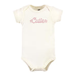 Hudson Baby Unisex Baby Cotton Bodysuits, Little Love Flowers 5-Pack, 9-12 Months