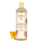 Babo Botanicals Moisturizing Plant-Based 2-in-1 Bubble Bath & Wash - with Organic Calendula & Natural Oat Milk - For Babies, Kids & Adults with Sensitive Skin - Hypoallergenic & Vegan - 15 oz