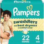 Pampers Swaddlers Diapers, Size 5 (20-37 lbs), 132 Count, Absorbent, Keeps Baby Dry and Comfortable, Skin Safe Disposable Baby Diaper (Packaging May Vary)