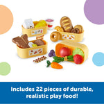 Learning Resources New Sprouts Pick ‘n’ Sort Food Groups - Grocery Store Pretend Play Food Kitchen Accessories, Ages 18 Months+, 26 Pieces