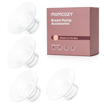 Momcozy M5 Hands-Free Wearable Breast Pump, Double-Sealed Flange for Baby-Like Comfort, 3 Modes & 9 Suction Levels, Portable Electric Pump – 24mm, 2-Pack Cozy Red