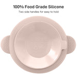 Eascrozn Silicone Baby Feeding Set, 3 Pack Baby Bowls with Suction and 3 Pack Baby Spoons for Babies Toddlers Kids, BPA Free, Baby Utensils Feeding Supplies, Microwave and Dishwasher Safe