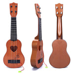 YEZI Classical Ukulele for Kids, Mini Toddler Guitar Toy with Pick, Educational Musical Instrument for Preschool Boys Girls, Early Learning Music Toy for Ages 3 4 5 6+ Years Old, Brown