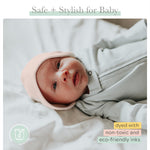 Finn + Emma - Organic Cotton Baby Hats - Soft and Gentle Baby Beanie - Newborn Cotton Hats for 0-6 Months - Newborn Caps - Crafted with Ethical Practices - Light Pink