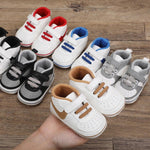 Clowora Unsex Baby Shoes Boys Girls Infant Sneakers Non-Slip Soft Rubber Sole Toddler Crib First Walker Lightweight Shoes (A03/Khaki,3-6 Months)