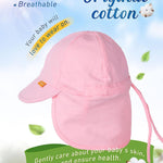 FURTALK Baby Sun Hat UPF 50+ UV Ray Sun Protection Cotton Toddler Hats for Boys Girls Rose Pink
