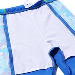 TFJH E Swimsuits for Boys UPF 50+ UV Sun Protective Swimming Custumes Fish Navy Long 116/122
