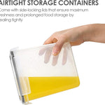 Airtight Food Storage Containers with Lids, Vtopmart 24 pcs Plastic Kitchen and Pantry Organization Canisters for Cereal, Dry Food, Flour and Sugar, BPA Free, Includes 24 Labels，Black