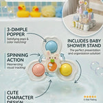 Baby Shower Stand with Built-in Seat | Baby Bath Stand Height-Adjustable Washing Stand for Toddlers | Soporte para Bañera con Asiento