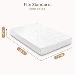Delta Children Twinkle Galaxy Limited 4-inch Mini Crib Mattress - Premium Sustainably Sourced Fiber Core - Waterproof - GREENGUARD Gold Certified (Non-Toxic) - 5 Year Warranty - Made in USA