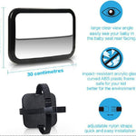 Shynerk Baby Car Mirror, Rear Facing Car Seat Mirror Safety for Infant Newborn, Baby Mirror with Wide Rearview & 360° Rotation, Shatterproof & Easy Assembled Crash Tested