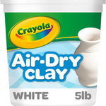 Crayola Air Dry Clay (5lbs), Natural White Modeling Clay for Kids, Sculpting Material, Bulk Craft Supplies, Teacher Classroom Must Haves for School