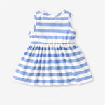 Disney Daisy Duck Baby Girl Dress Blue and White Striped Casual Sundress Sleeveless Summer Outfit Birthday Holiday Party Clothes Blue 3-6 Months