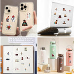 54pcs Cartoon Stranger Things 5 Stickers Pack,Waterproof Vinyl Stickers for Adult Teen Girl Laptop Skateboard Bike Guitar Water Bottle Travel Case Helmet Notebook Scrapbook