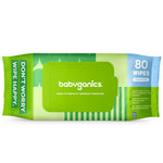Babyganics Baby Wipes, Unscented Diaper Wipes, 400 Count, (5 Packs of 80)