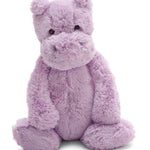 Jellycat Bashful Lilac Hippo Stuffed Animal, Medium 12 inches - Hippopotamus Plush Toy - Classic Children's Gift