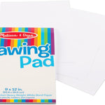 Melissa & Doug Drawing Paper Pad (9 x 12 inches) - 50 Sheets, 3-Pack - FSC Certified