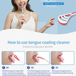 YANDY Tongue scraper, tongue brush for adults and children,easy to use,freshens breath and helps eliminate bad breath (Pack of 2)