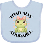 inktastic Girls Cute Toadally Adorable Frog Baby Bib
