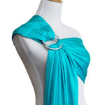 Vlokup Baby Water Ring Sling Carrier | Mesh Baby Wrap for Newborn Girl, Boy, Infant, Toddlers and Kid | Lightweight Breathable, Perfect for Summer, Swimming, Pool, Beach | Great for Dad, Bluish-Green