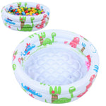 Little Pump Pool, Wear Children Dinosaur Mini Pool, Inflatable for Baby Kids Training Home, Balcony, Beach, Lakeside Dog, Cat Pet House