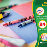 Crayola Crayons Bulk (24 Packs), Preschool Classroom Supplies, Coloring Book Supplies, School Crayons for Kids, Gifts, Ages 3+