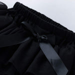 Anbaby Baby Girls Soft Tutu Skirt Toddler Ruffled Pants Diaper Cover Black 3-6M