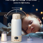 Lxlu Portable Bottle Warmer for Travel, 17 Ounces Milk Warmer for Baby Breastmilk with Fast Heating & Precise Temp Control, Bottle Warmer for Car, Outdoors