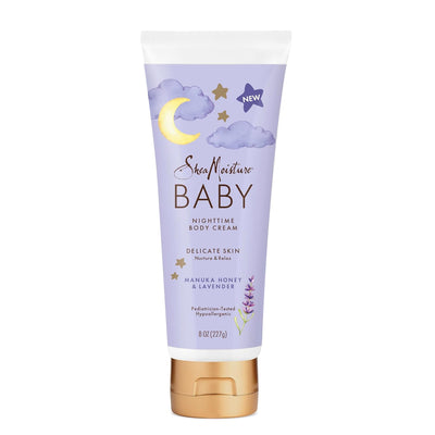 SheaMoisture Baby Nighttime Body Cream on a white background