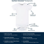Gerber Baby 8-Pack Short Sleeve Onesie Bodysuits