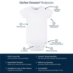 Gerber Baby Boys 5-Pack Short Sleeve Variety Onesies Bodysuits Sports Blue 6-9 Months