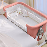 Nawahev Baby Bassinet,3 in 1 Baby Bassinets Bedside Sleeper with Wheels and Mosquito Net,Bedside Bassinet for Baby with Comfy Mattress, Mattress&Breathable Mesh,Storage Basket