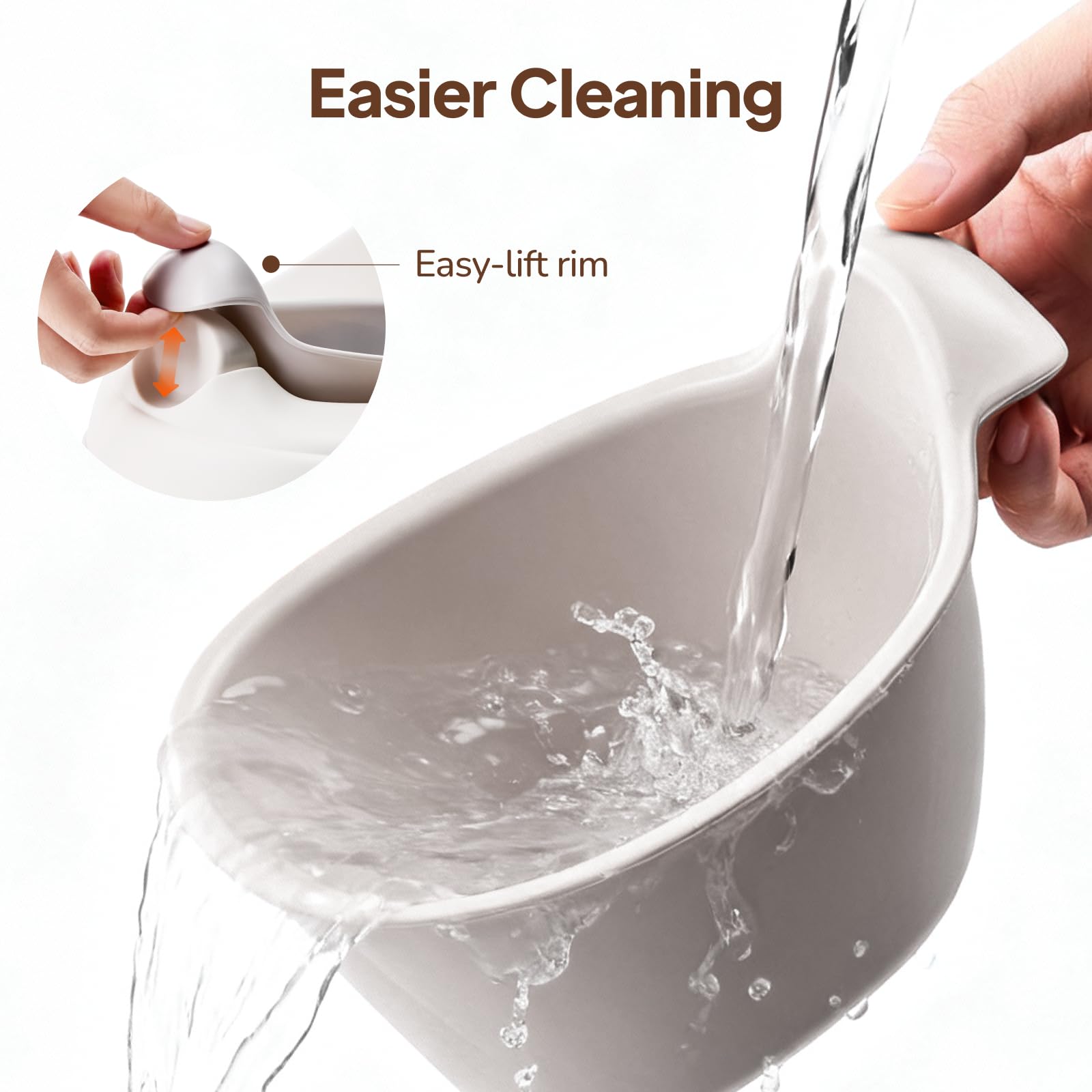 Tinyiota Toddler Potty Training Toilet, Removable Bowl with High Splash Guard, Assembles in Seconds, Easy-Clean and Travel-Ready for Boys and Girls Ages 6 Months to 3 Years (Gray)