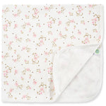 Little Me baby girls nursery swaddling blankets, Vintage Rose, One Size US