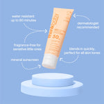 Thinkbaby Mineral Sunscreen for Sensitive Skin, SPF 50 Clear Zinc Oxide Baby Sunblock, 3 Fl Oz, Broad Spectrum UVA/UVB Protection, Natural, Water Resistant, Reef Safe, Vegan