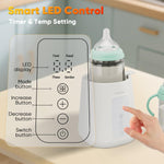 BEARDODO Baby Bottle Warmer, Fast Bottle Warmer for All Bottles, Breast Milk Warmer for Baby Breastmilk or Formula Automatic Shut-Off Digital Display Heat Baby Food at Home Use