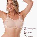 Momcozy Nursing Bras for Breastfeeding, Seamless Ultra Comfort Maternity Bra with Performax™ Technology U Neck Pregnancy Bra