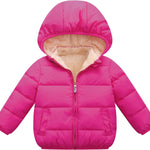 Baby Boys Girls Toddlers Winter Coats Puffer Jacket Hooded Down Snow Jacket Coat Outerwear