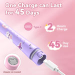 JTF Kids Electric Toothbrush, 5 Gentle Modes with Smart Timer for Ages 3-12