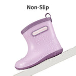 NQTOER Toddler Kids Rain Boots for Boys Girls Easy-on Lightweight Waterproof Rainboots Baby