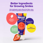 BURST Fluoride Free Strawberry Kids Toothpaste (4oz)