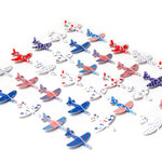 Defemim 32 Pack Glider Planes for Kids,Foam Glider Plane Toy,Foam Gliders Planes Toys,16 Designs,for Boys and Girls Birthday Party Favors,Classroom Prizes,party favors kids