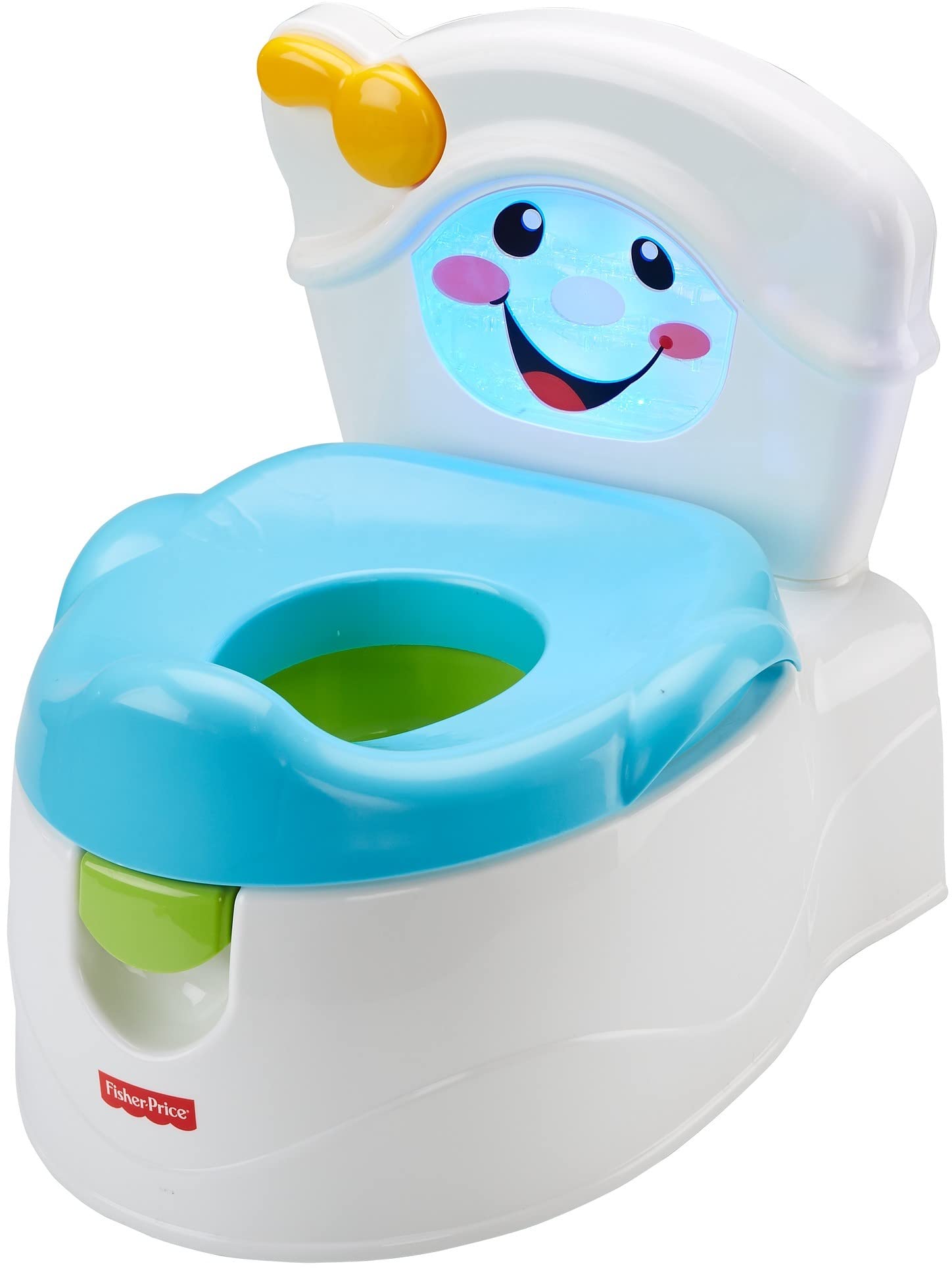 Fisher-Price Toddler Toilet Learn-to-Flush Potty Training Seat with Lights Sounds Phrases and Removable Potty Ring