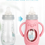 3 Pack Silicone Sleeves for MAM Baby Bottles - Anti Breakage Baby Bottle Holder, Compatible with MAM Baby Bottle, 9OZ