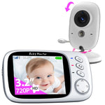 No WiFi Baby Monitor with Camera and Audio,Lag-Free Connection,Plug & Play,IPS Screen,HD Camera,Night Vision, 2-Way Talk,8 Lullabies,1000ft Range,Portable Baby Monitor,2025 Parents' Trusted Choice